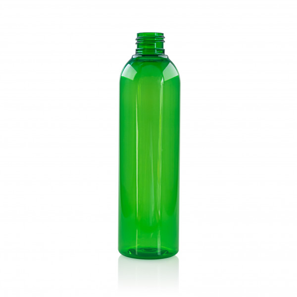 250 ml bottle Basic Round PET green 24.410