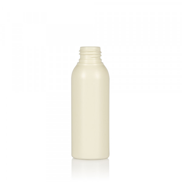 100 ml bottle Basic Round recycled HDPE Ivory 24.410