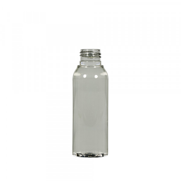 100 ml bottle Basic Round Recycled PET transparent 24.410