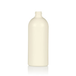 500 ml bottle Basic Round recycled HDPE Ivory 24.410