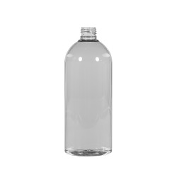 500 ml bottle Basic Round 100% Recycled PET transparent 24.410