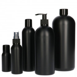 Basic Round PE bottles black