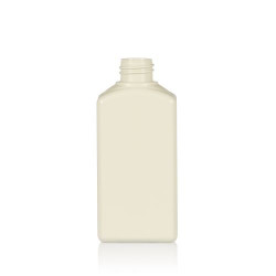 250 ml bottle Standard Square recycled HDPE ivory 28.410