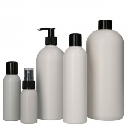 100% Recycled Basic Round R-HDPE bottles