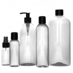 100% Recycled Basic Round R-PET bottles