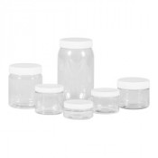 Clear Cylinder jars PET