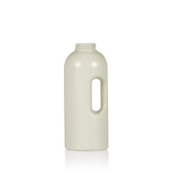 1000 ml Dosingbottle Compact Round recycled HDPE ivory One2dose D43