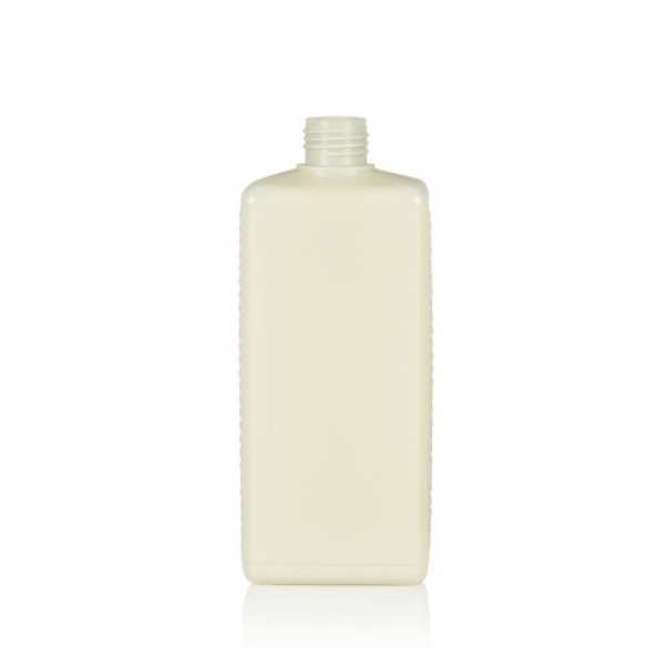 500 ml bottle Standard Square recycled HDPE ivory 28.410