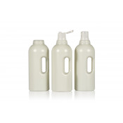 100% Recycled Compact Round R-HDPE bottles