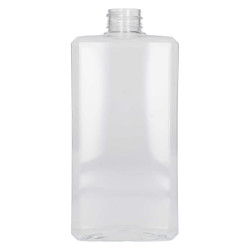 500 ml bottle Basic Rectangle PET Transparent