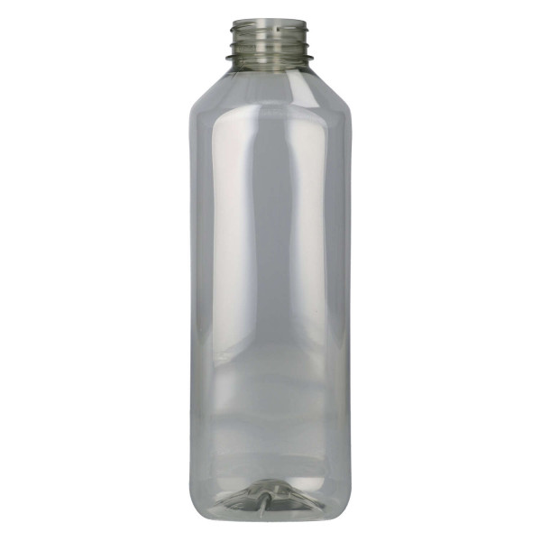 1000 ml juice bottle juice square recycled r-pet clear