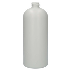 1000 ml bottle Basic Round recycled HDPE Ivory 28.410
