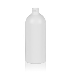 500 ml bottle Basic Round HDPE white 24.410