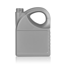 5000 ml bottle Oil HDPE silver
